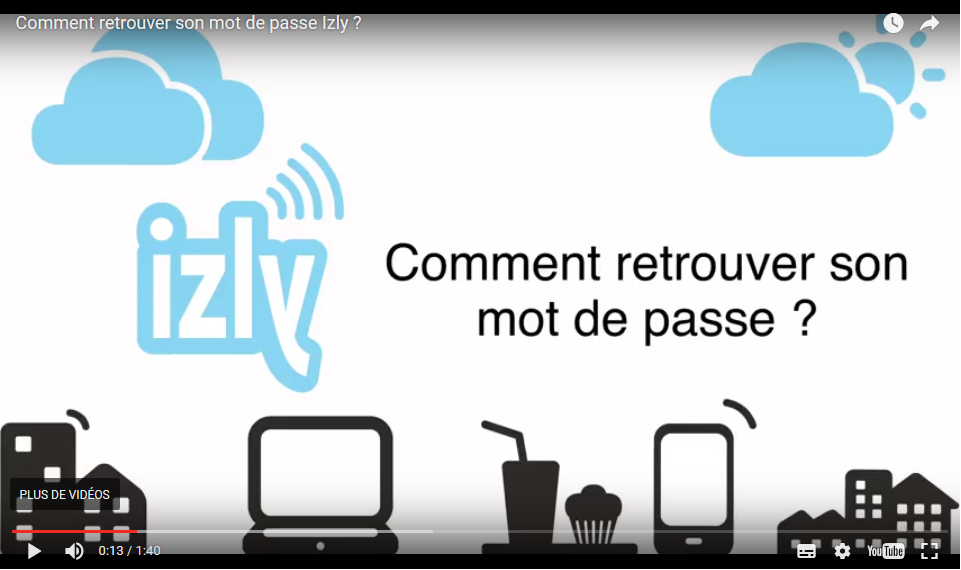 J'ai oublié mon mot de passe Izly.